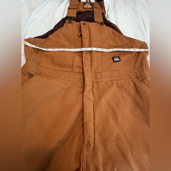 Berne XL Regular Heritage Insulated Bib Overall Duck Brown. Heavy Duty Workwear. - Picture 3 of 15